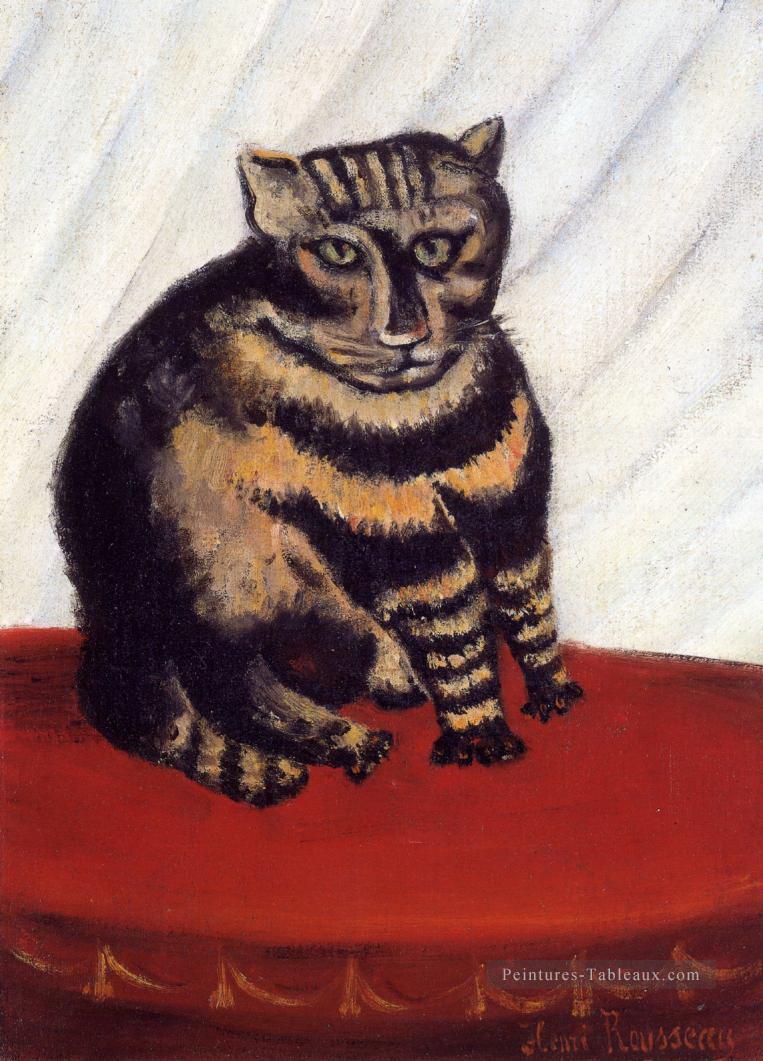 le chaton Henri Rousseau tabby Peintures à l'huile